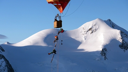 Eine neue Möglichkeit: Balloonskiing